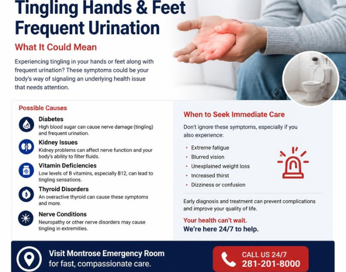 numbness and frequent urination